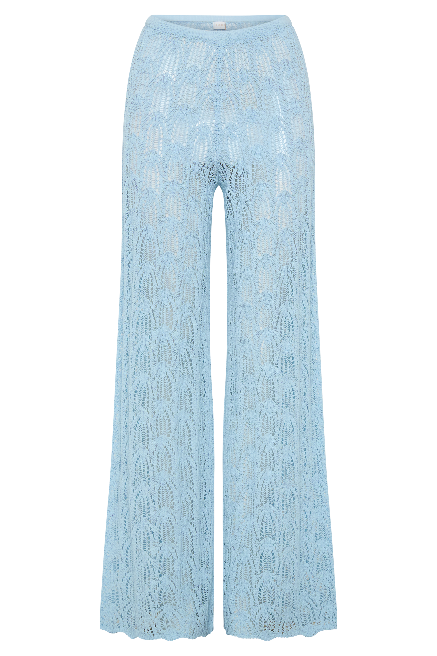 Glinda Crochet Pants - Light Blue