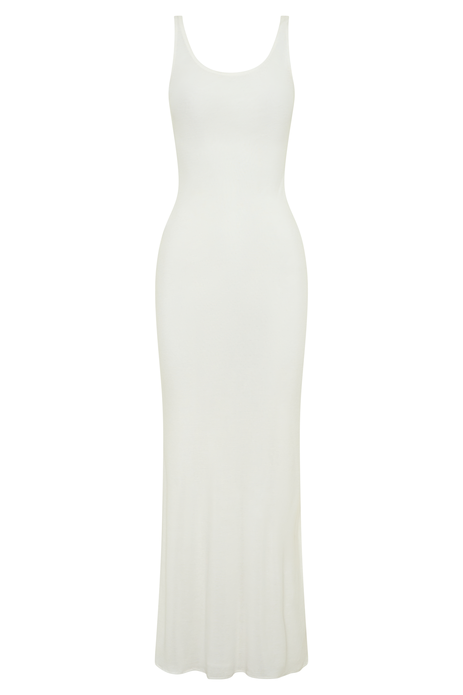 Gwenaelle Scoop Neck Jersey Maxi Dress - White