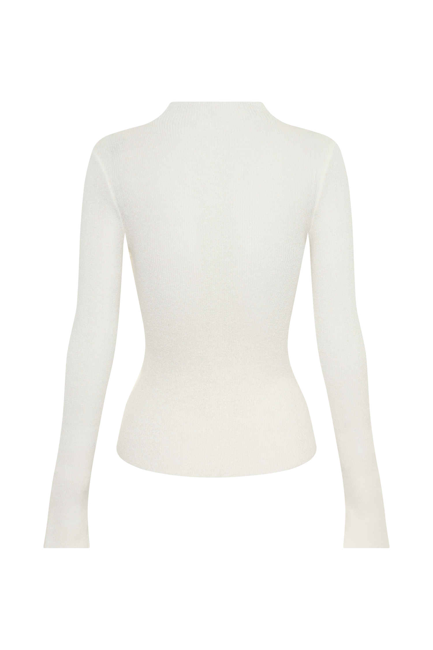 Lawson Wrap Knit Long Sleeve Top - White