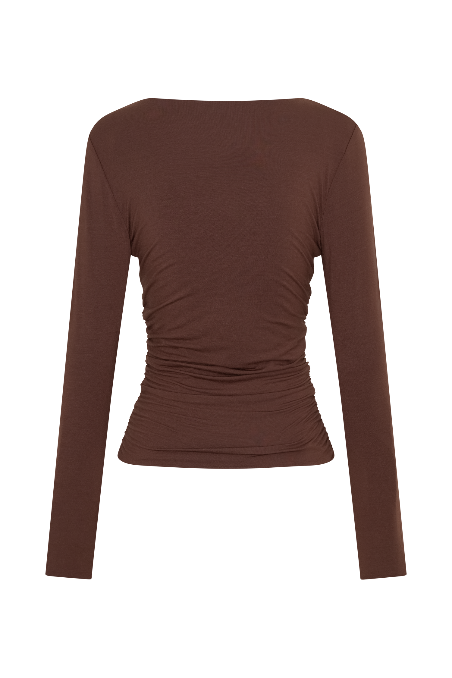 Sari Long Sleeve Modal Top - Chocolate