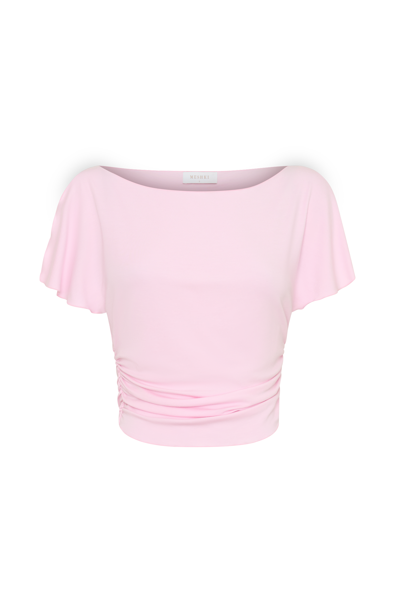 Talise Modal Flounce Short Sleeve Top - Ballet Pink