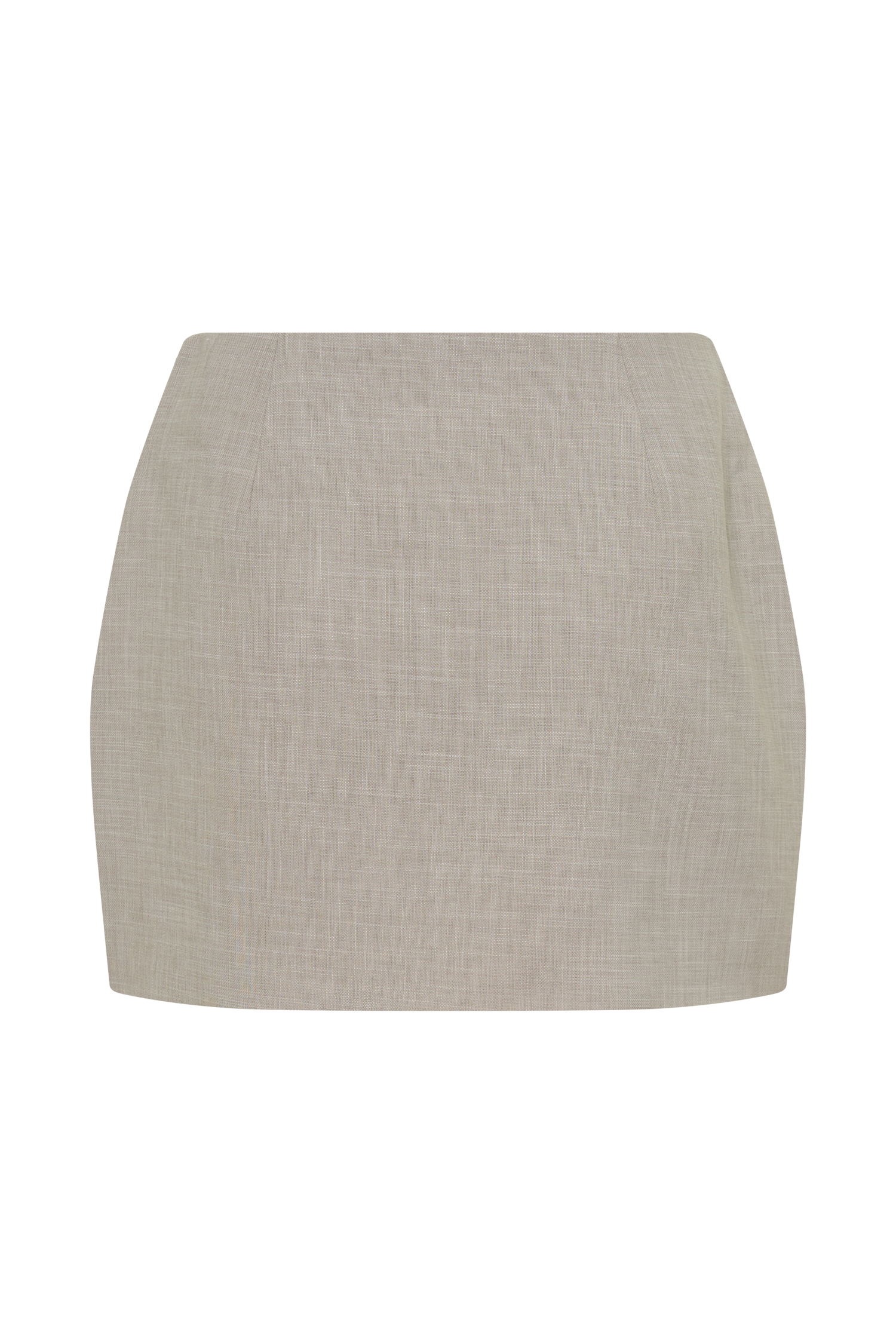 Laila Suiting Mini Skirt - Grey