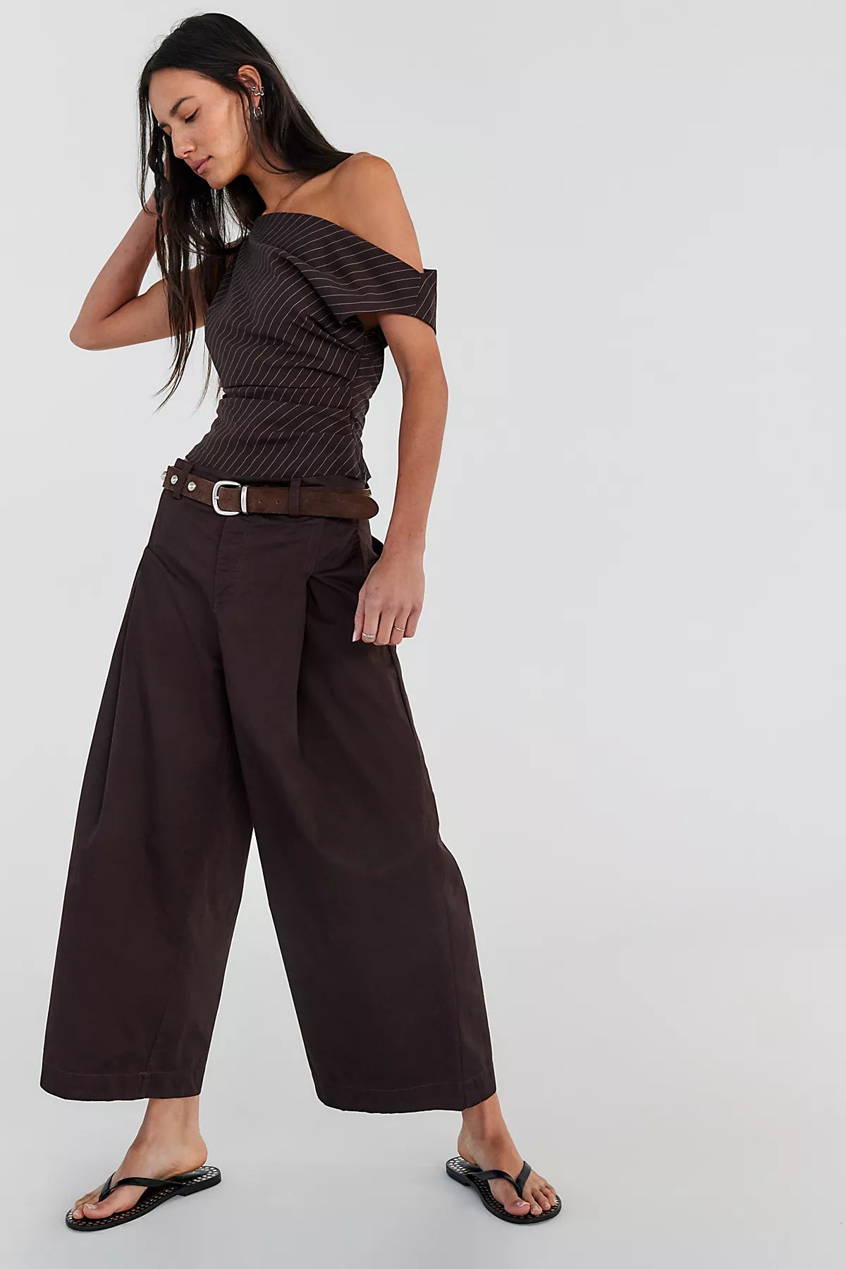 Silverlake Wide-Leg Chino Trousers