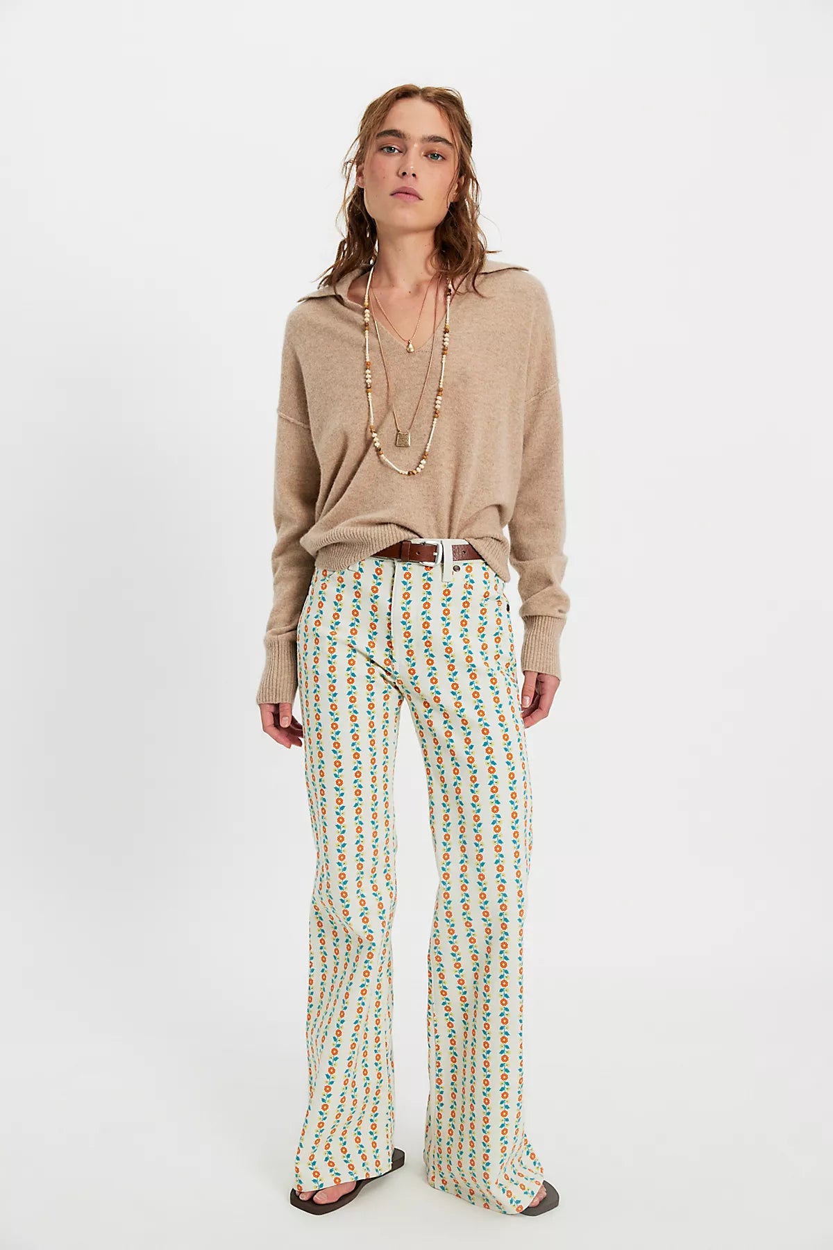 Wrangler 70s Printed Flare Jeans
