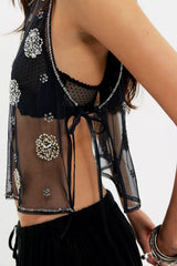 Midnight Sequin Tank
