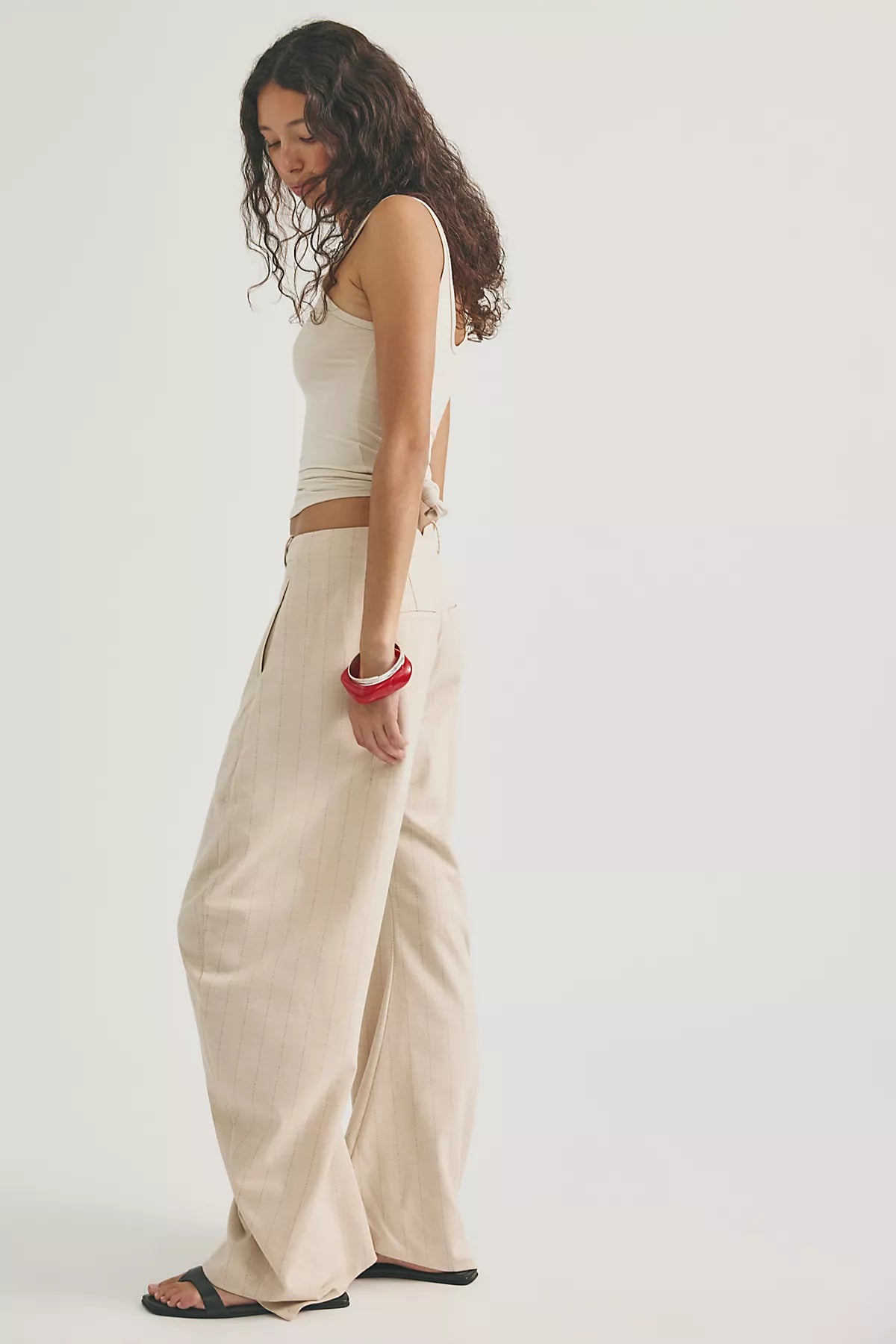 Spotlight Menswear Striped Barrel Trousers