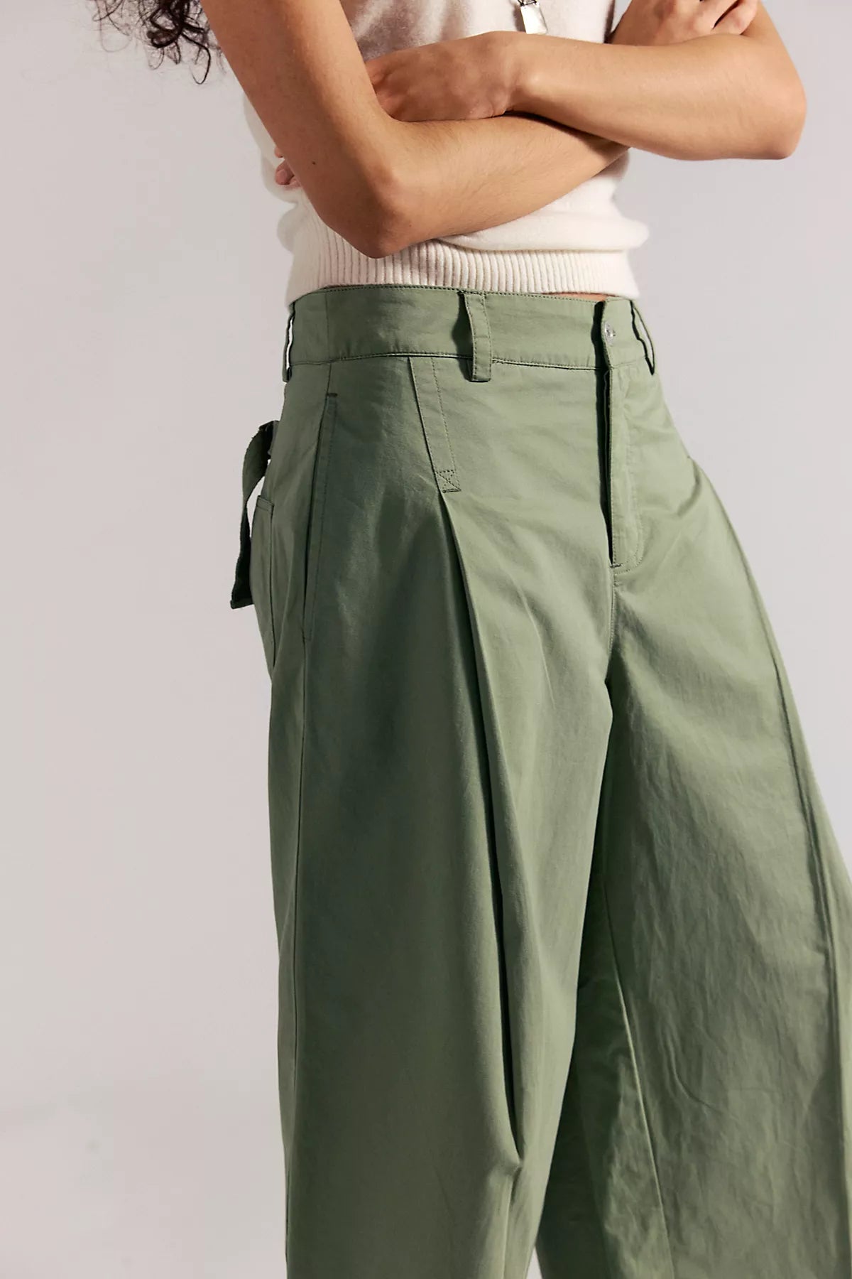 Silverlake Wide-Leg Chino Trousers