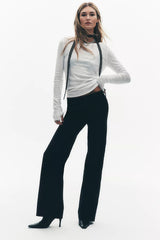 Set On You Slim Solid Trousers
