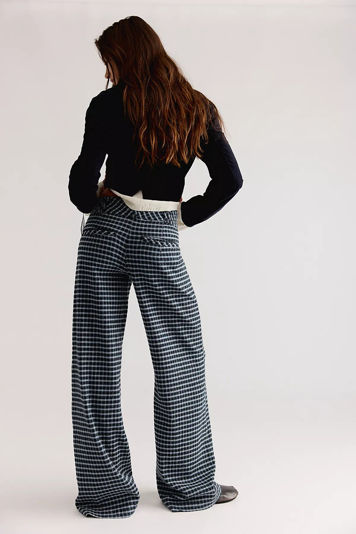 Time Flies Low-Rise Clean Trousers