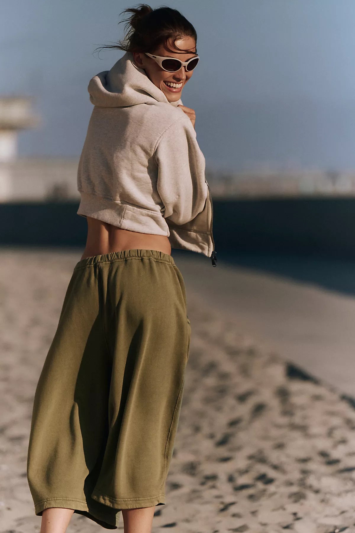 Trackline Cropped Easy Pants