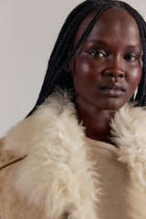 Nigel Preston Hand-Painted Shearling Jacket
