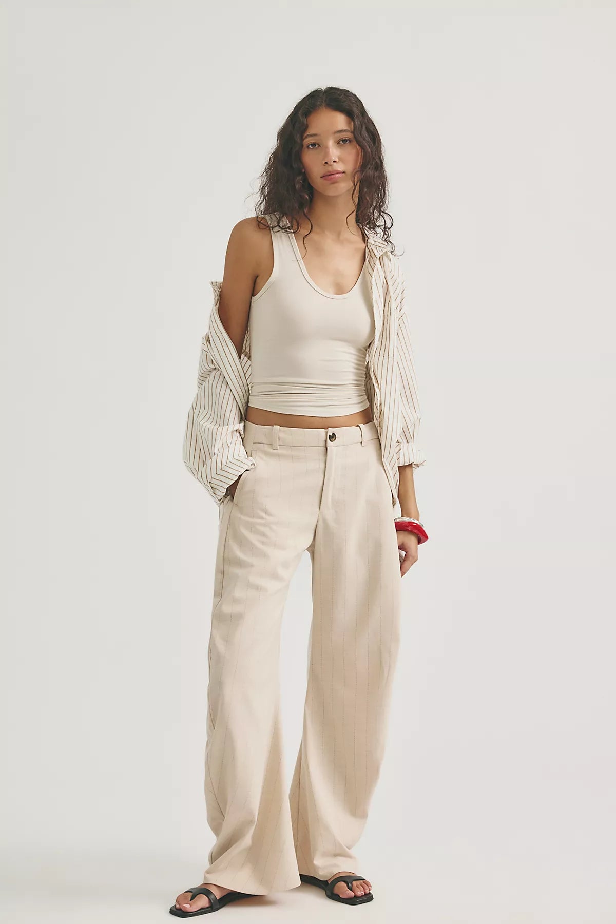 Spotlight Menswear Striped Barrel Trousers