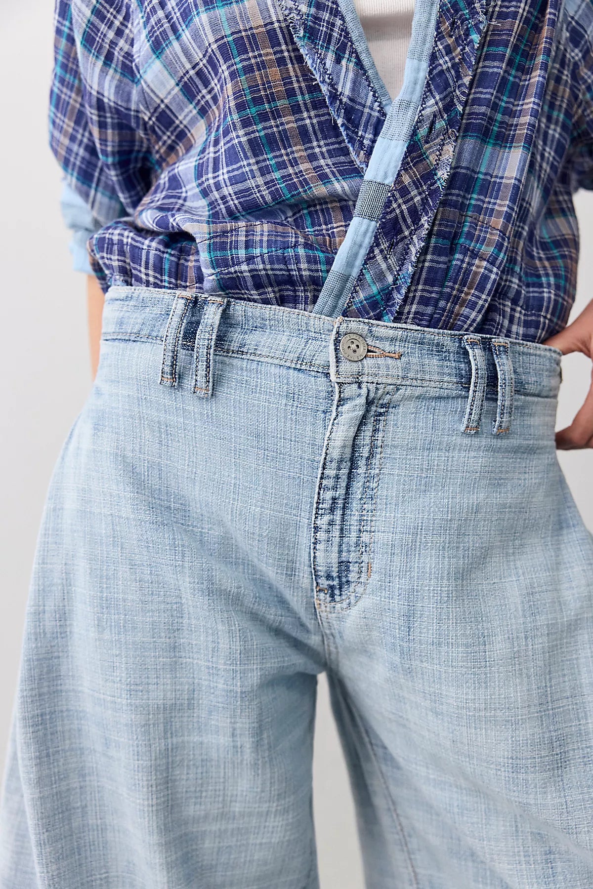 We The Free Free To Roam Cropped Wide-Leg Jeans