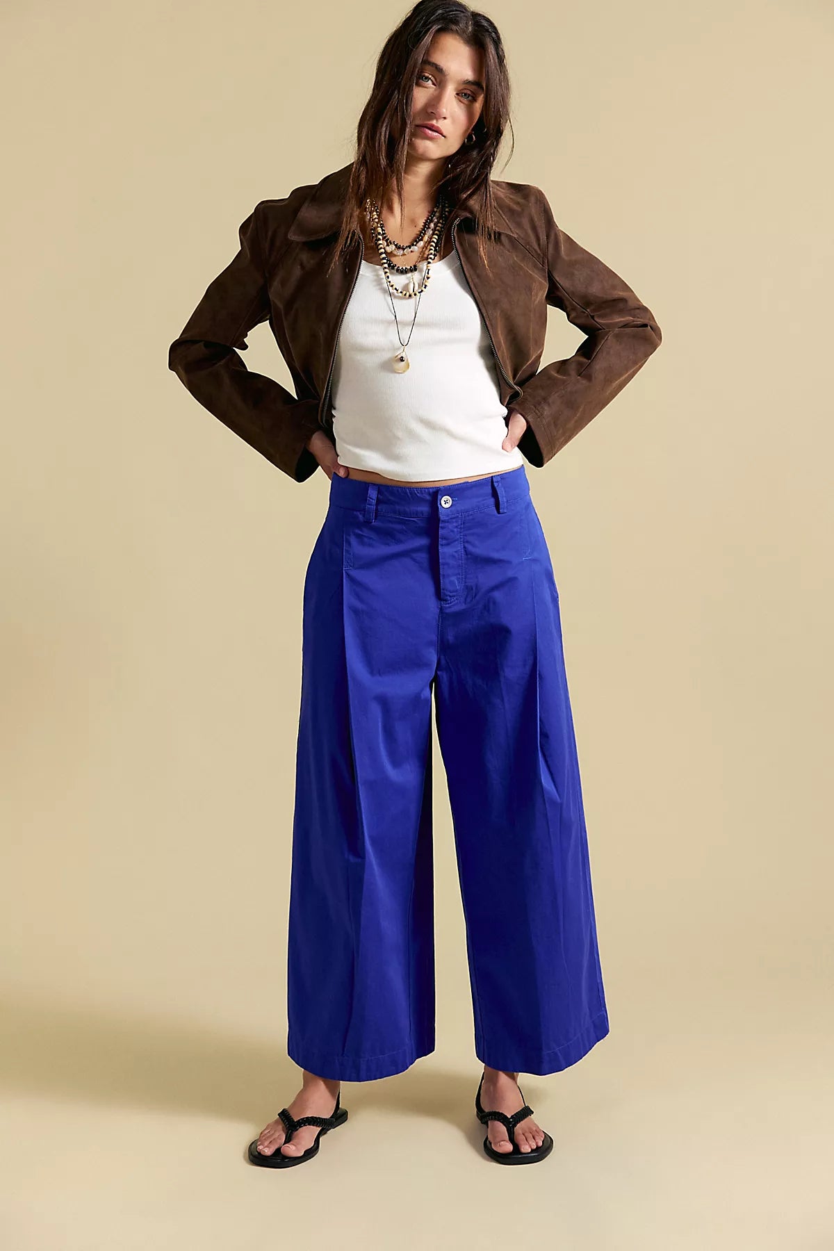 Silverlake Wide-Leg Chino Trousers