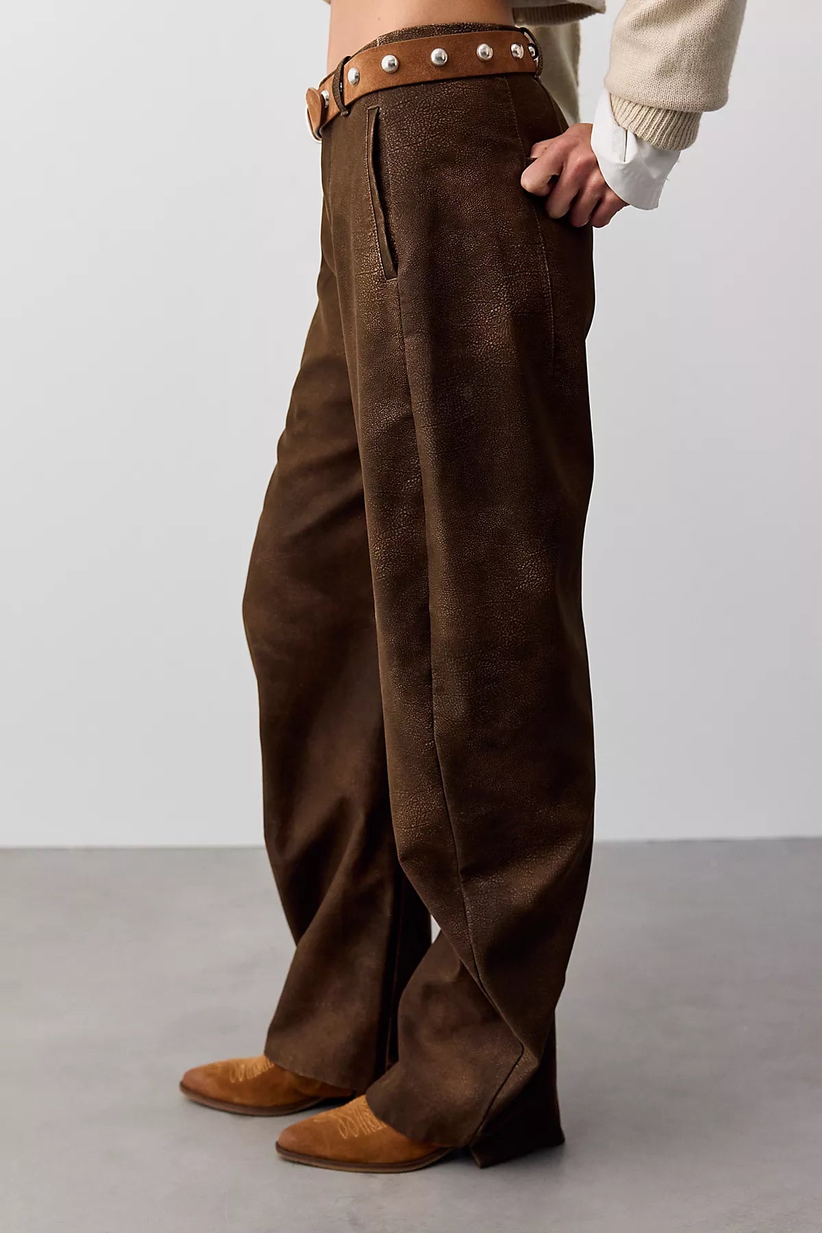 We The Free Spotlight Vegan Suede Trousers