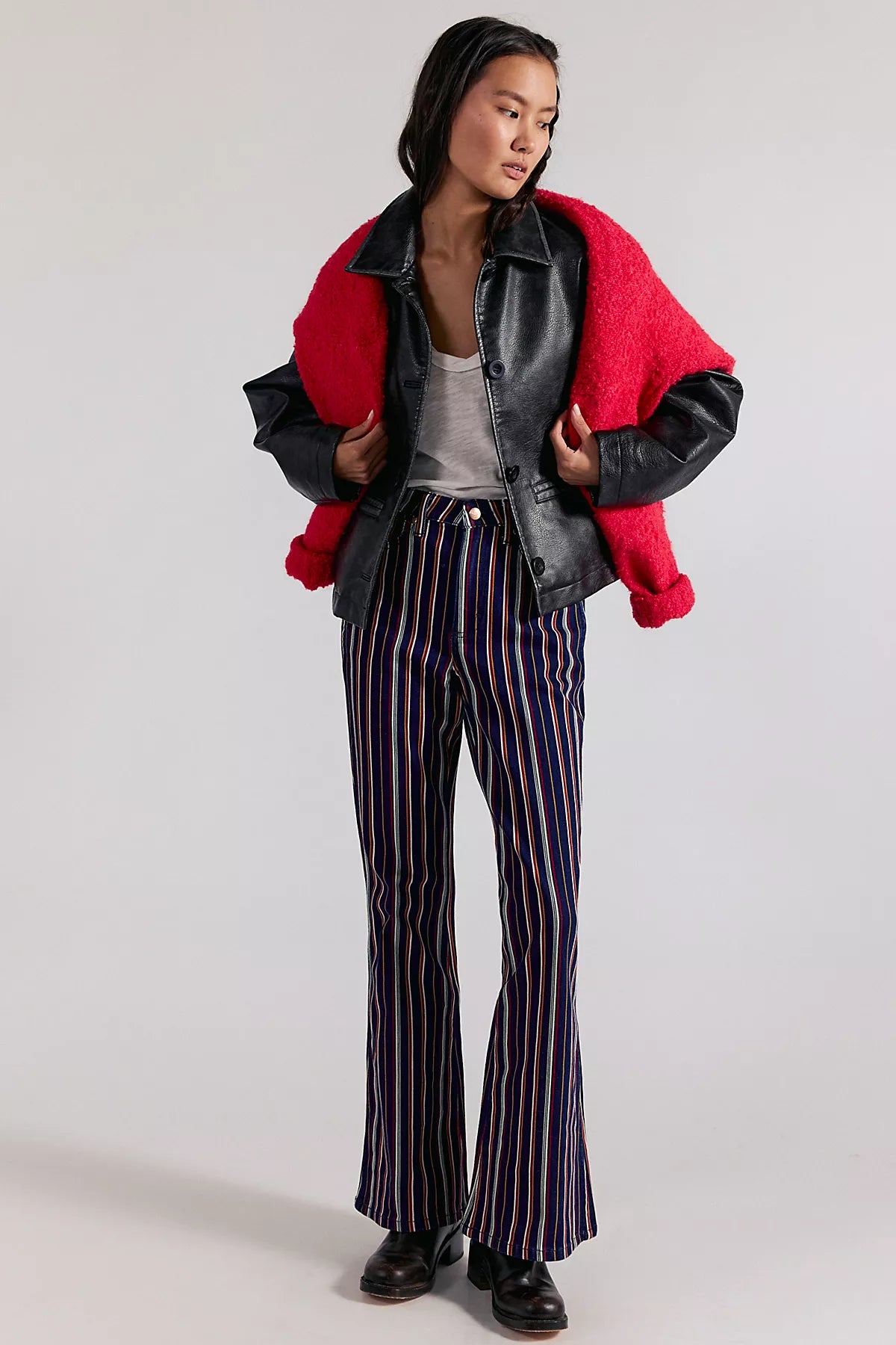 Wrangler X Lainey Wilson Retro Striped Flare Jeans