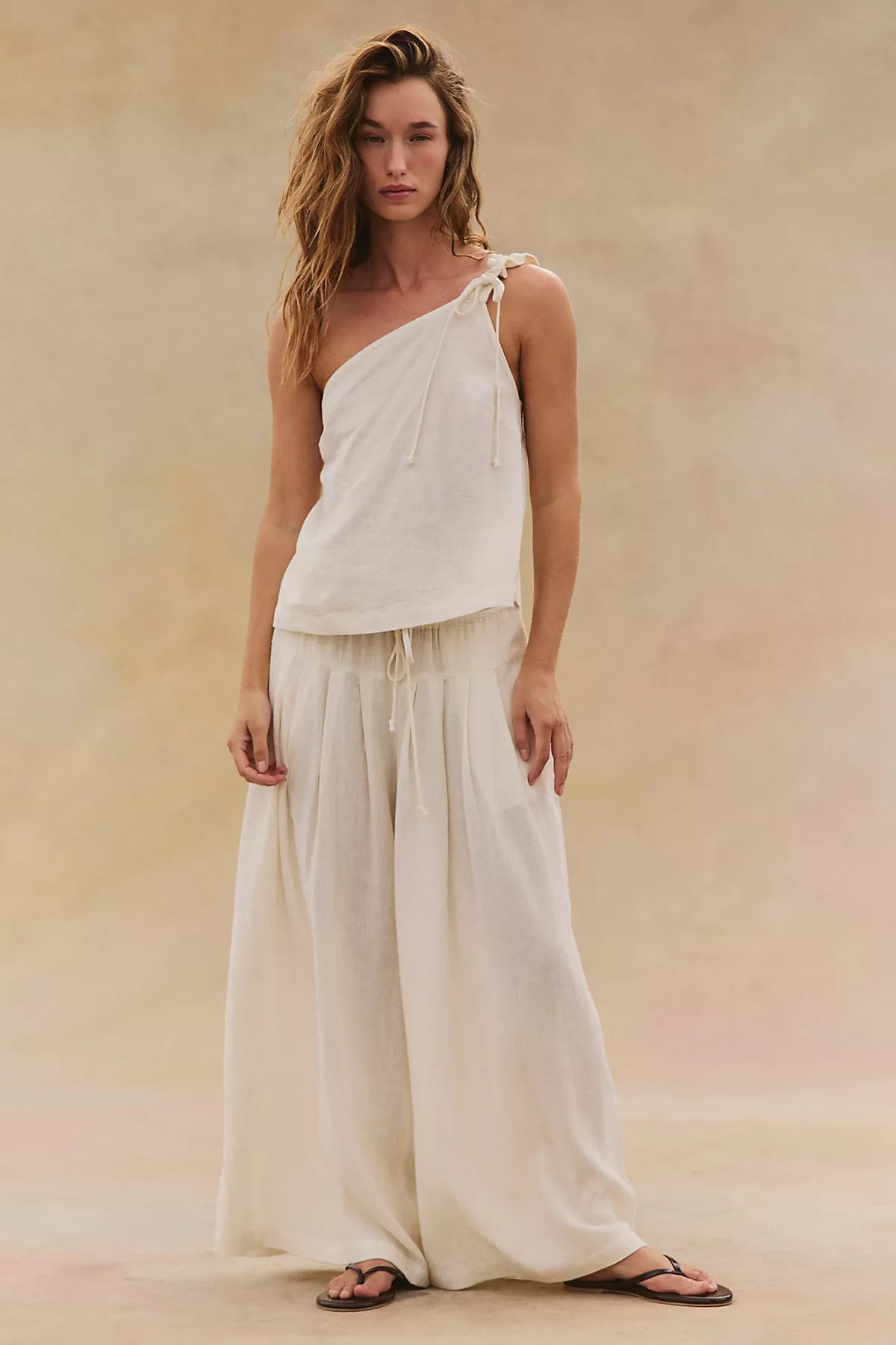 Sandshell Linen Sahara Pant Set