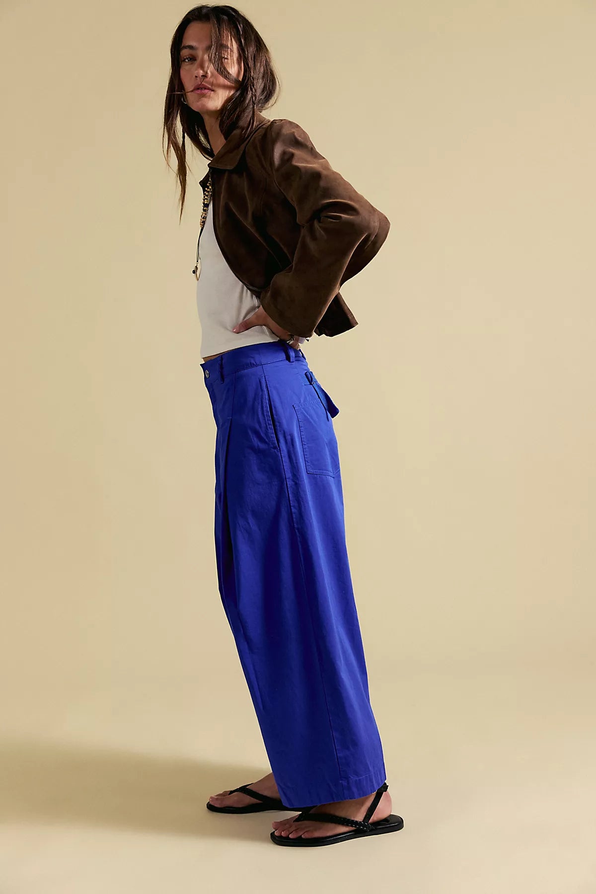 Silverlake Wide-Leg Chino Trousers
