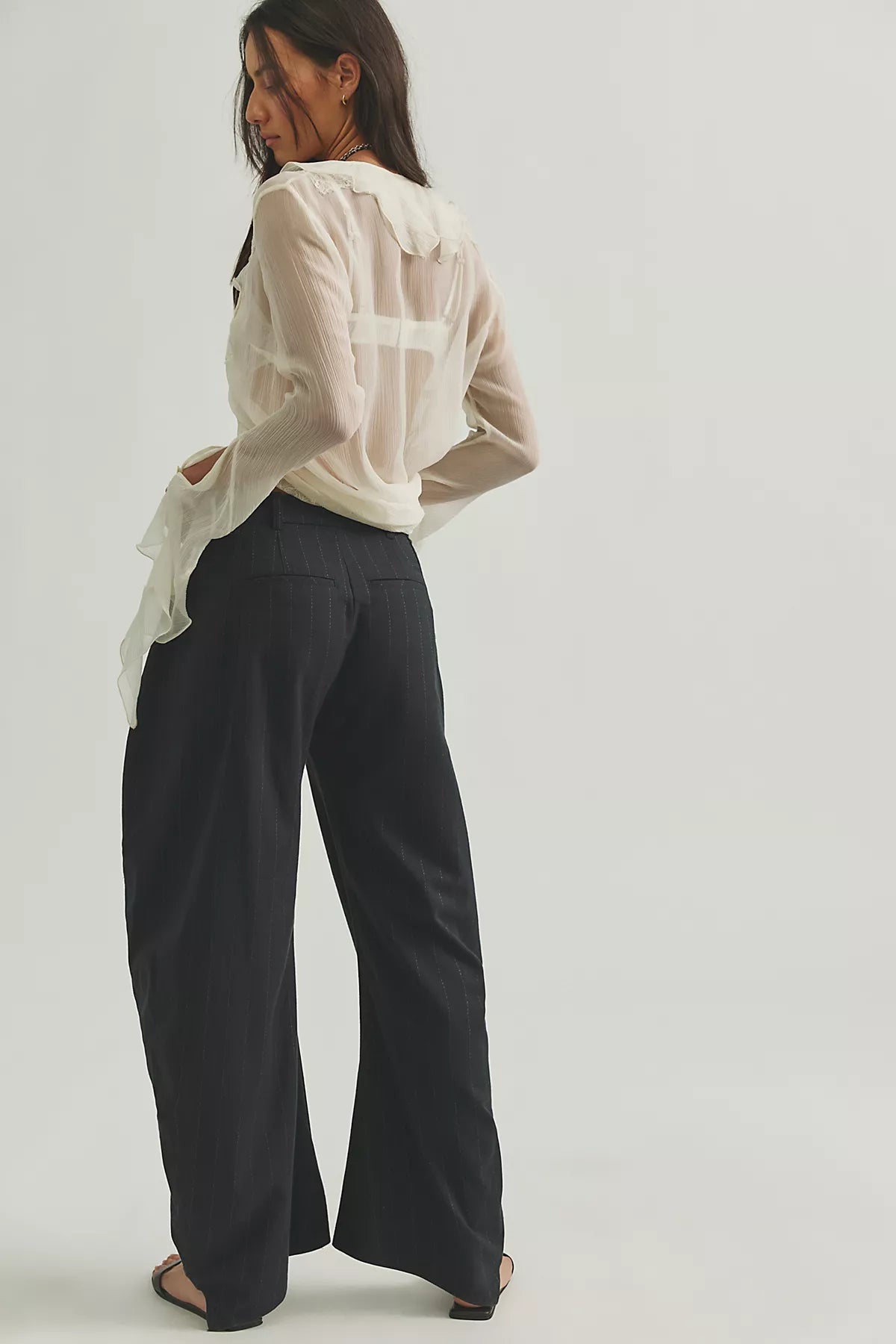 Spotlight Menswear Striped Barrel Trousers