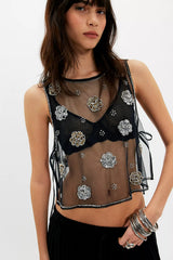 Midnight Sequin Tank