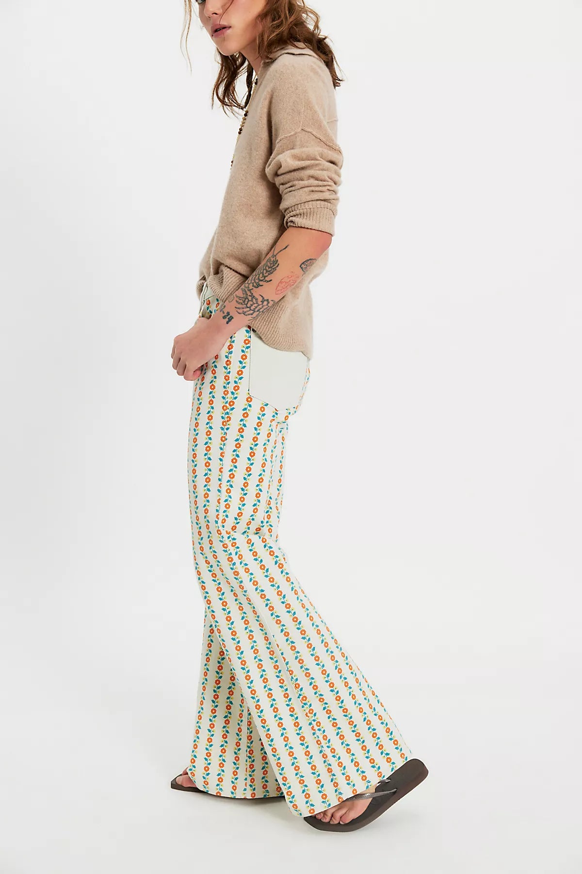 Wrangler 70s Printed Flare Jeans