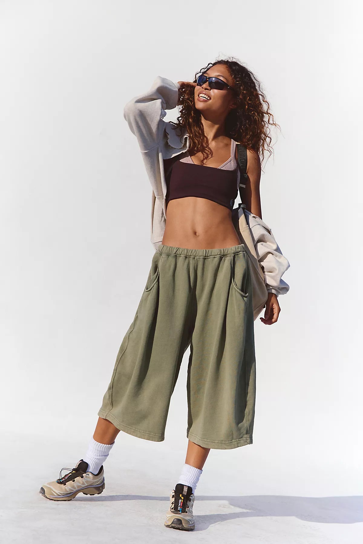 Trackline Cropped Easy Pants