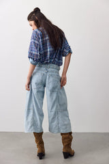 We The Free Free To Roam Cropped Wide-Leg Jeans
