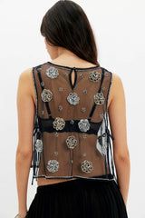 Midnight Sequin Tank