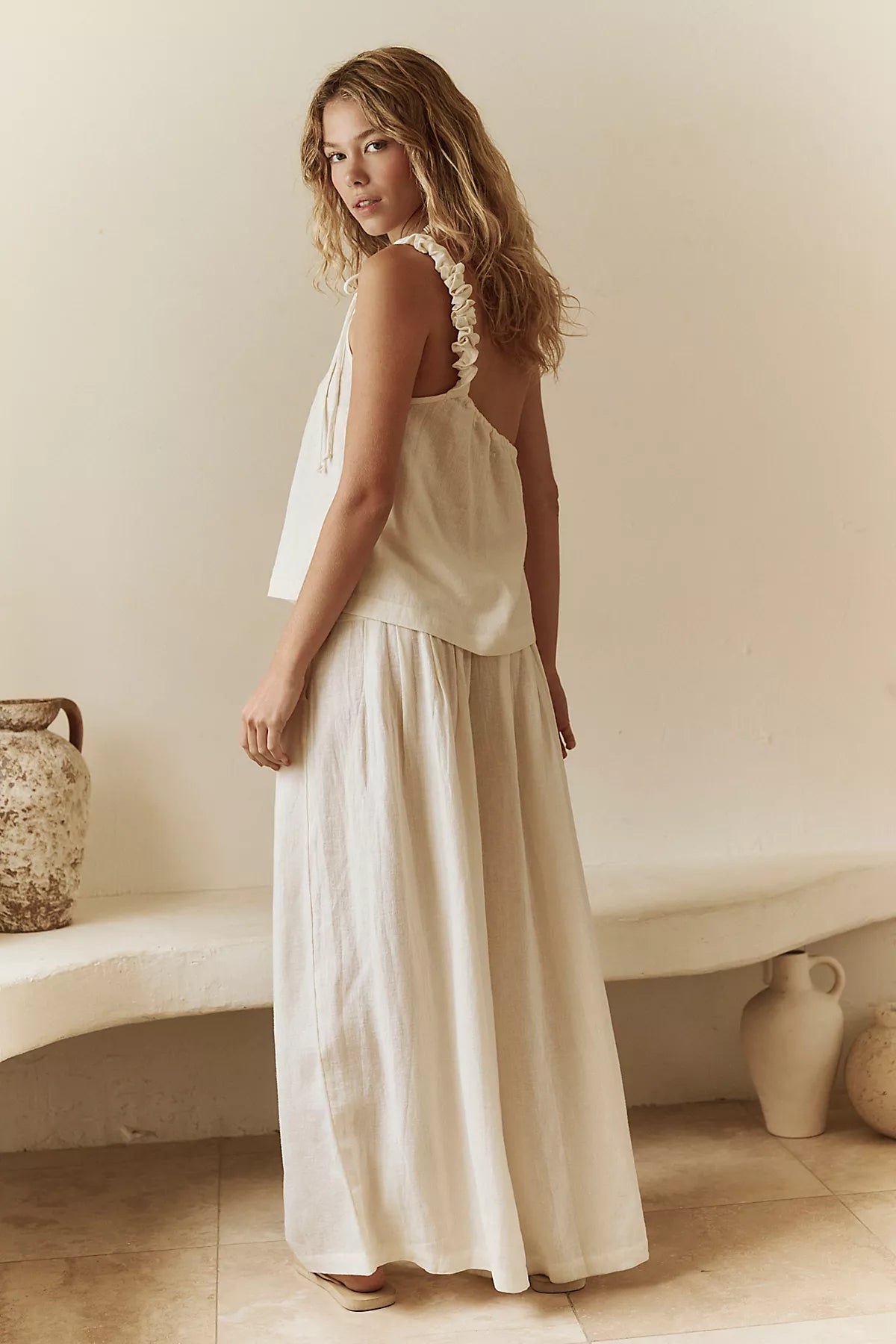 Sandshell Linen Sahara Pant Set