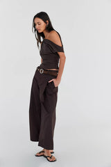 Silverlake Wide-Leg Chino Trousers