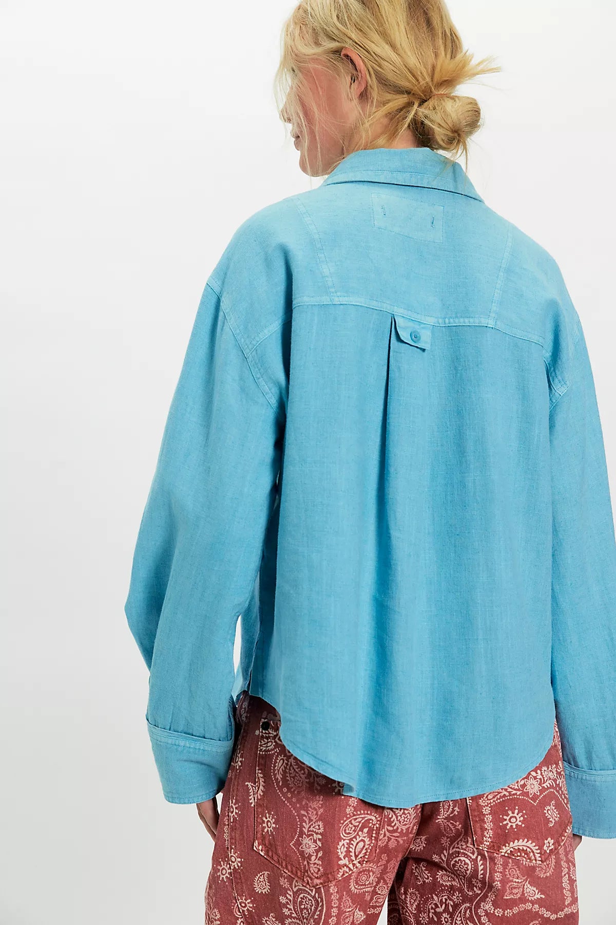 We The Free Laurel Linen Button Down Top