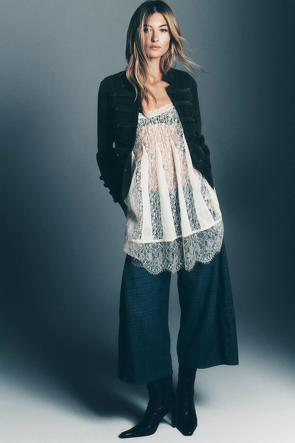 We The Free Free To Roam Cropped Wide-Leg Jeans