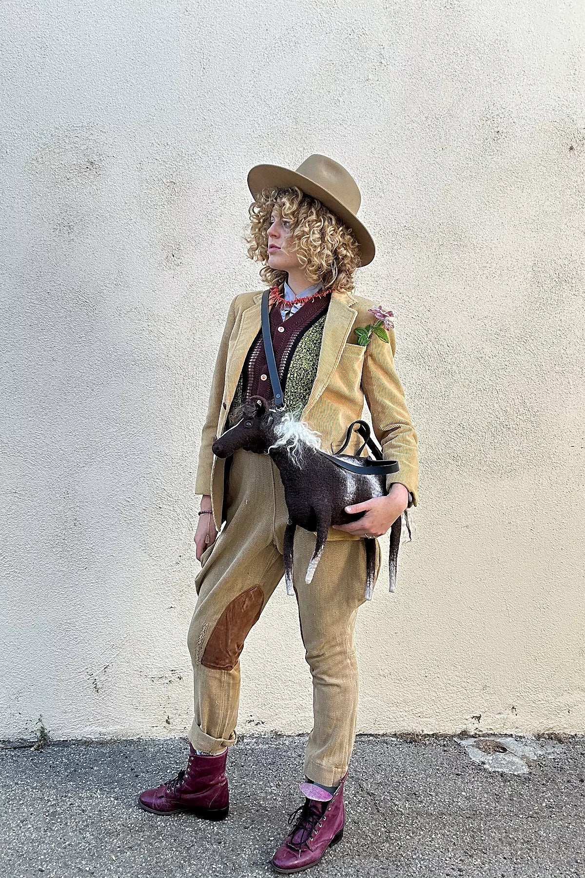 Vintage Antique Taupe Jodhpurs Selected by The Curatorial Dept.