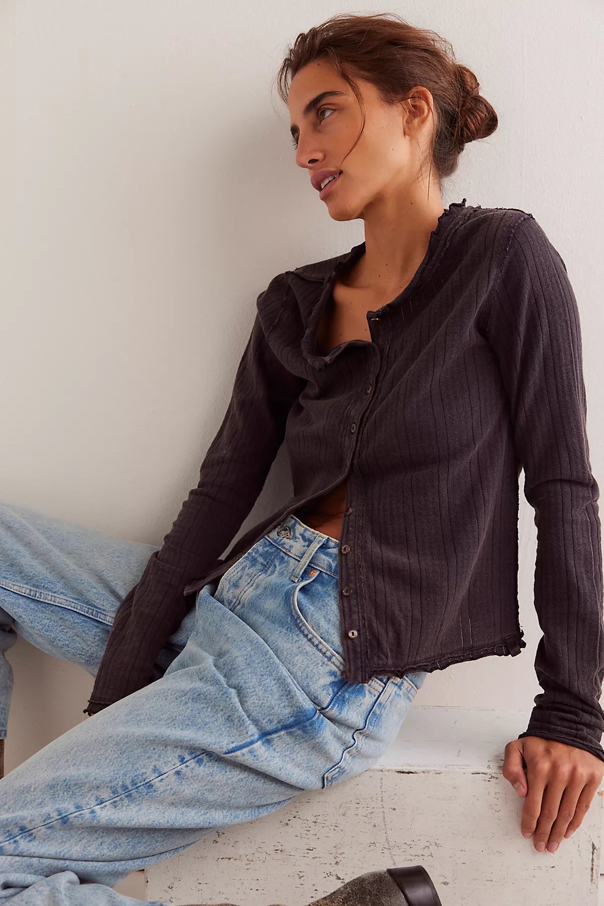 We The Free Penny Pointelle Cardi