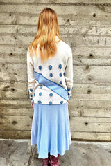 1920’s Periwinkle Embroidered Dress Selected by Nomad Vintage