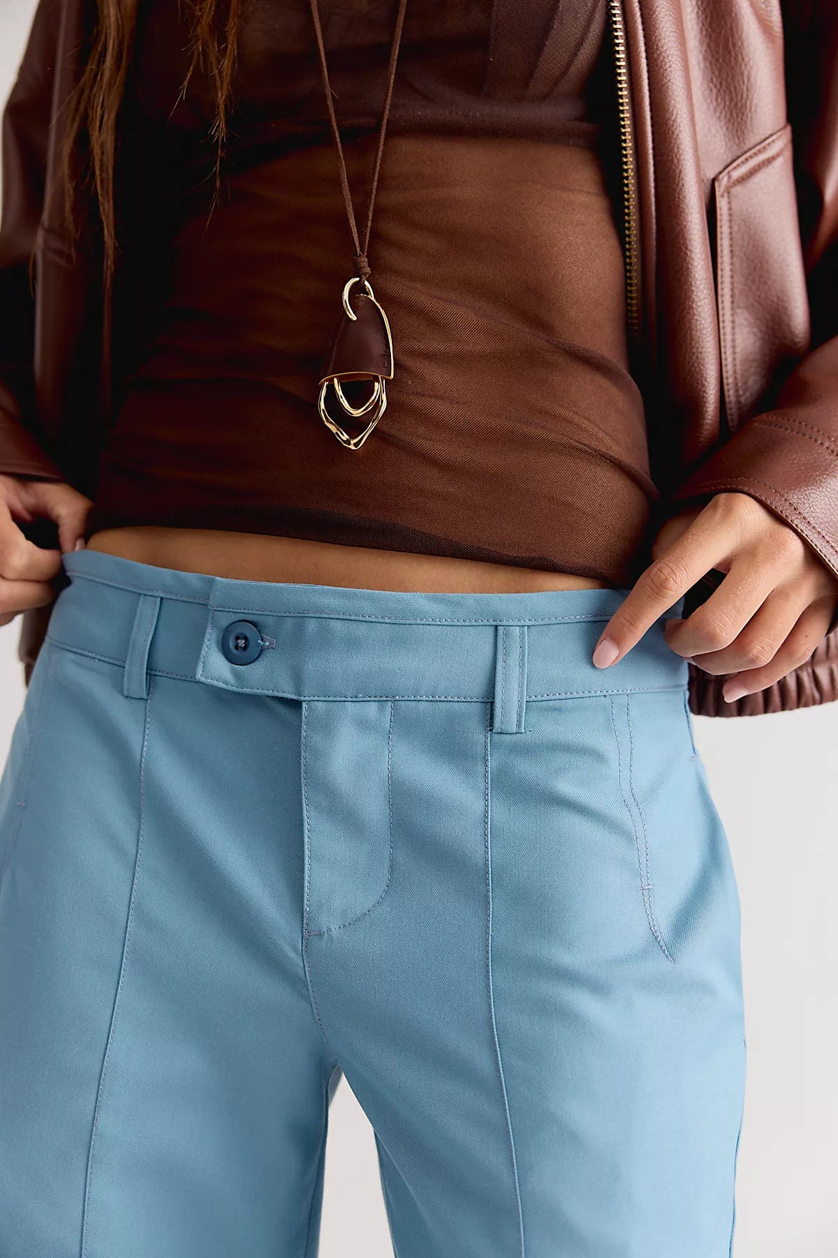 Set On You Slim Solid Trousers