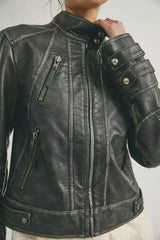 We The Free Jesse Vegan Leather Moto Jacket
