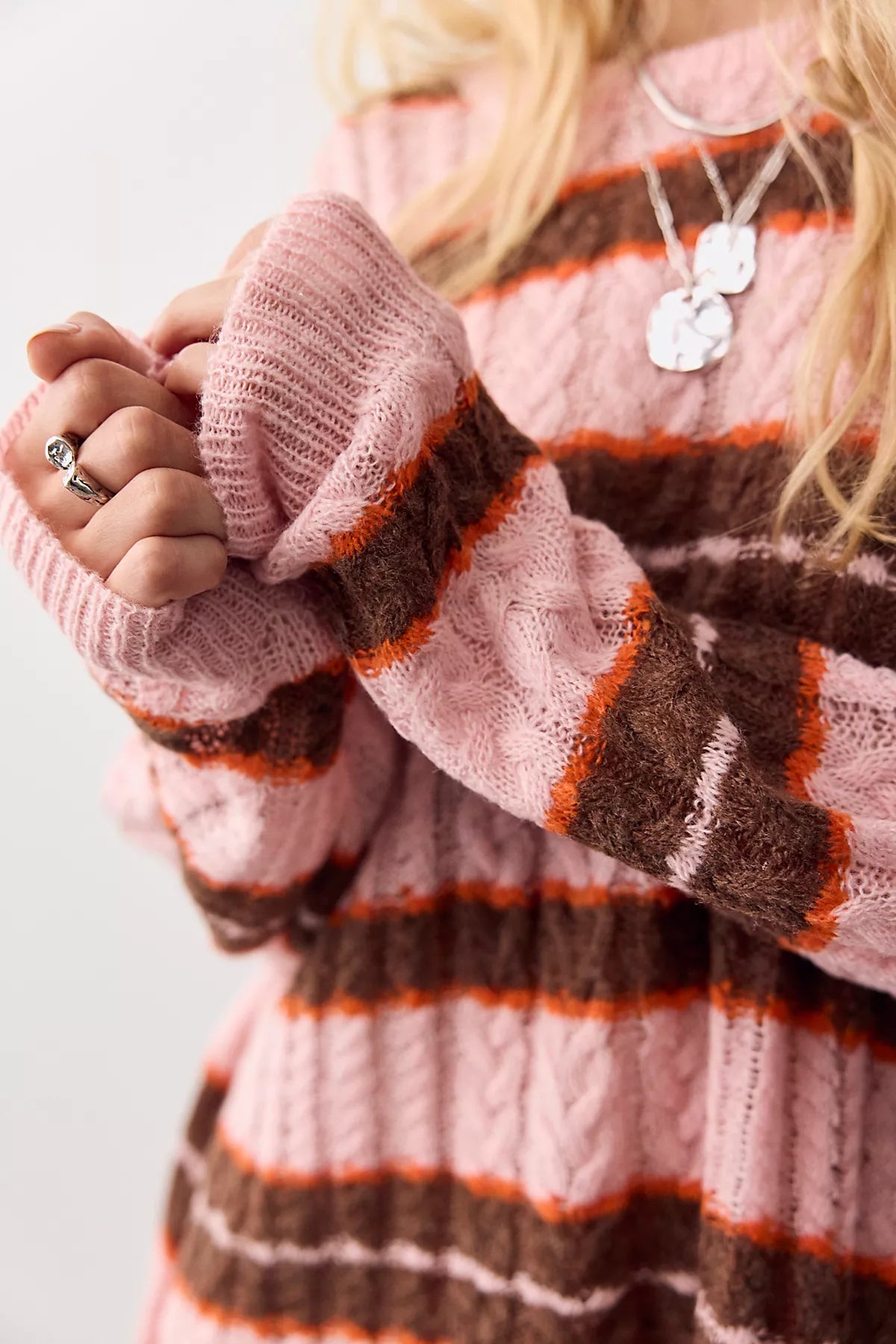 Sheer Luck Striped Pullover
