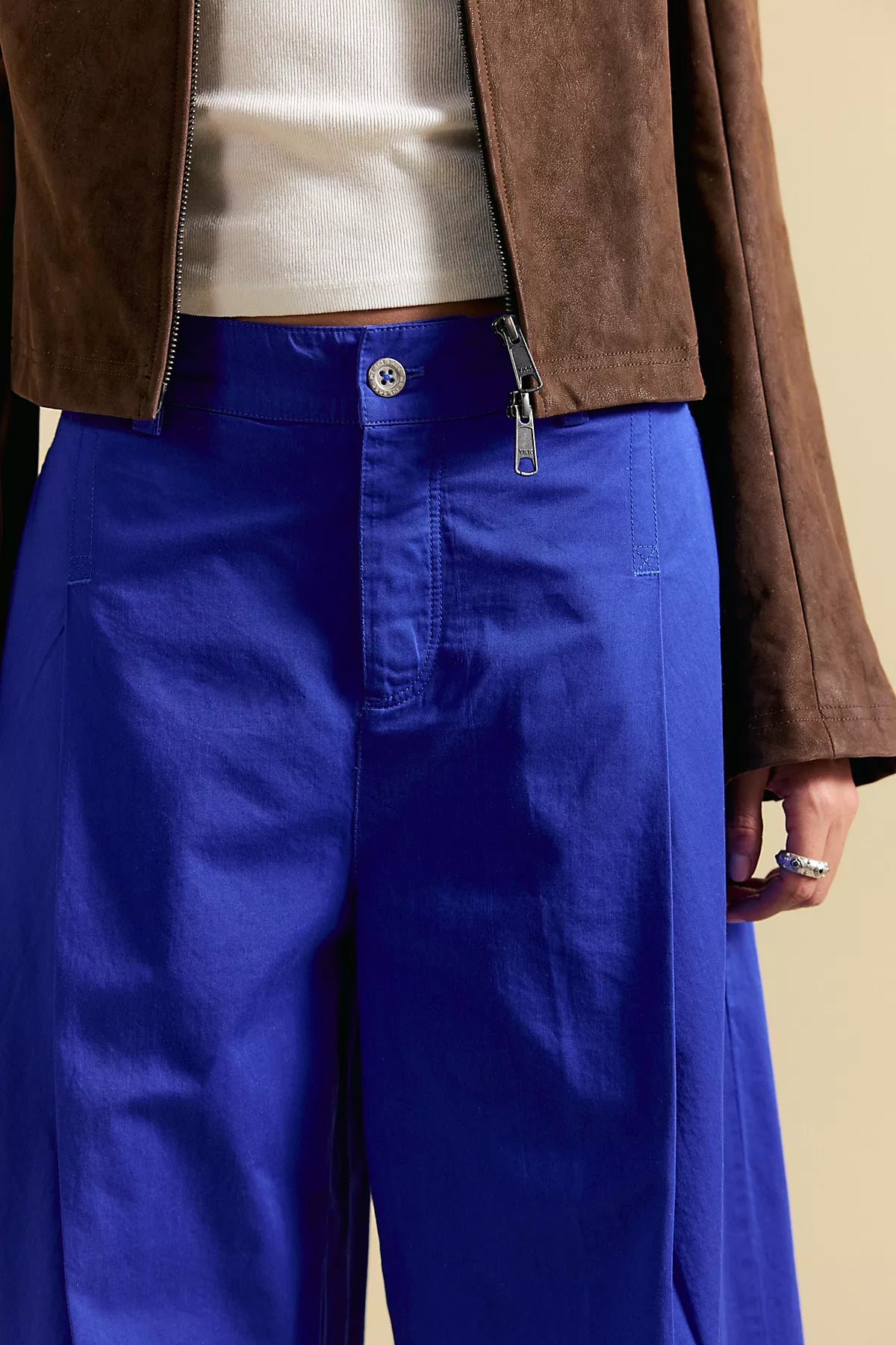 Silverlake Wide-Leg Chino Trousers